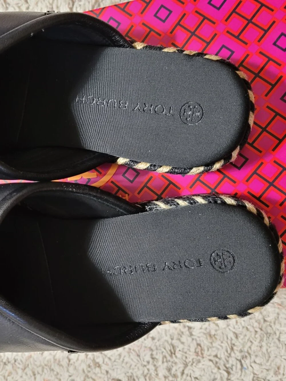 NIB Tory Burch Crisscross Espadrille Slide - 9